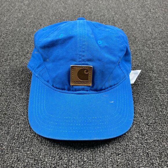 Carhartt Odessa Adjustable Strapback Dad Cap Hat Blue Outdoors Preppy OSFA - Picture 1 of 5